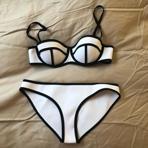 White Triangl bathing suit bathing suit